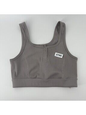 ZELLA Size S Gray Wireless Pull On  Yoga Sports Bra